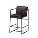 Stamford Black Upholstered Counter Height Stool