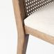 Clara Cream and Brown Performance Fabric Dining Chair