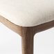 Clara Cream and Brown Performance Fabric Dining Chair