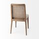 Clara Cream and Brown Performance Fabric Dining Chair