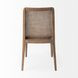 Clara Cream and Brown Performance Fabric Dining Chair