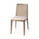 Clara Cream and Brown Performance Fabric Dining Chair