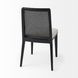 Clara Cream and Black Upholstered Dining Chair