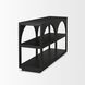 Bela Matte Black 54" Arched Media Console
