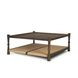 Bondi Dark Brown and Natural Square Coffee Table