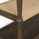Bondi Dark Brown and Natural Rectangular Console Table