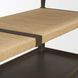 Bondi Dark Brown and Natural Rectangular Console Table