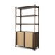 Bondi Dark Brown 2 Door Bookcase