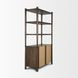 Bondi Dark Brown 2 Door Bookcase