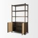 Bondi Dark Brown 2 Door Bookcase