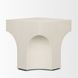 Bunda Ivory Square Concrete Top Accent Table