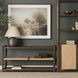 Bondi Dark Brown and Natural Rectangular Console Table