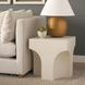 Bunda Ivory Square Concrete Top Accent Table