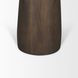 Allyson Dark Brown and Cappuccino 32" Round Marble Top Dining Table