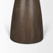 Allyson Dark Brown and Cappuccino 42" Round Marble Top Dining Table