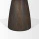 Allyson Dark Brown and Cappuccino 54" Round Marble Top Dining Table
