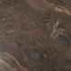 Allyson Dark Brown and Cappuccino 54" Round Marble Top Dining Table
