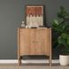 Phil Light Brown 2 Door Bar Cabinet