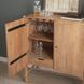 Phil Light Brown 2 Door Bar Cabinet