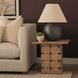 Trellyn Light Brown Square Accent Table
