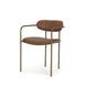 Parker Brown Leather Upholstered Dining Chair