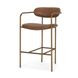 Parker Brown Leather Upholstered Counter Height Stool