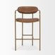 Parker Brown Leather Upholstered Counter Height Stool