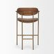 Parker Brown Leather Upholstered Counter Height Stool