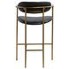 Parker Black Upholstered Counter Height Stool