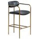 Parker Black Upholstered Counter Height Stool