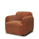 Saga Stonewashed Rust Upholstered Accent Chair