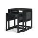 Grier Black Square Nesting Accent Table Set of 2