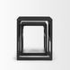 Grier Black Square Nesting Accent Table Set of 2
