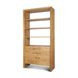 Belford Light Brown 2 Door Open Bookcase