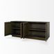 Cinder Distressed Dark Brown 4 Door Sideboard