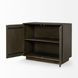 Cinder Distressed Dark Brown 2 Door Accent Cabinet