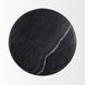 Rumer Black Round Marble Top Side Table