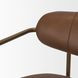 Parker Brown Leather Upholstered Counter Height Stool