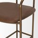 Parker Brown Leather Upholstered Counter Height Stool