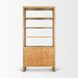 Belford Light Brown 2 Door Open Bookcase