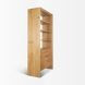 Belford Light Brown 2 Door Open Bookcase