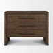 Belford Dark Brown 3 Drawer Nightstand