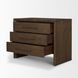 Belford Dark Brown 3 Drawer Nightstand