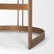Hollyfield II Charcoal Brown Leather Upholstered Counter Height Stool with Nailhead Trim