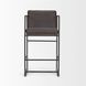 Stamford Charcoal Leather Upholstered Counter Height Stool