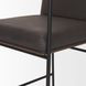 Stamford Charcoal Leather Upholstered Counter Height Stool