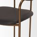 Parker Charcoal and Brown Leather Upholstered Dining Chair