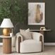 Kornelia Soft Oatmeal Upholstered Accent Chair