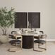 Hollyfield II Charcoal and Brown Leather Upholstered Dining Chair