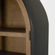 Sloan Light Brown and Black 2 Door Curio Cabinet